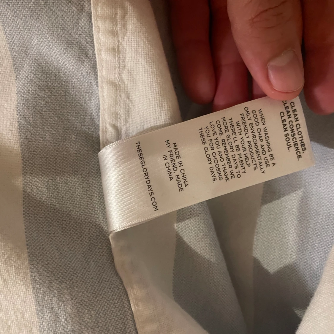 Randig skjorta these glory days  - 91