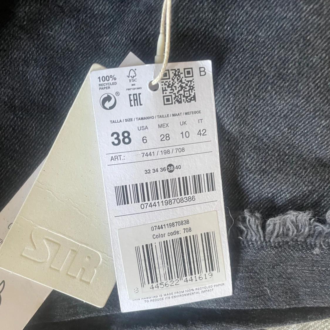 Svarta jeans shorts  - 91