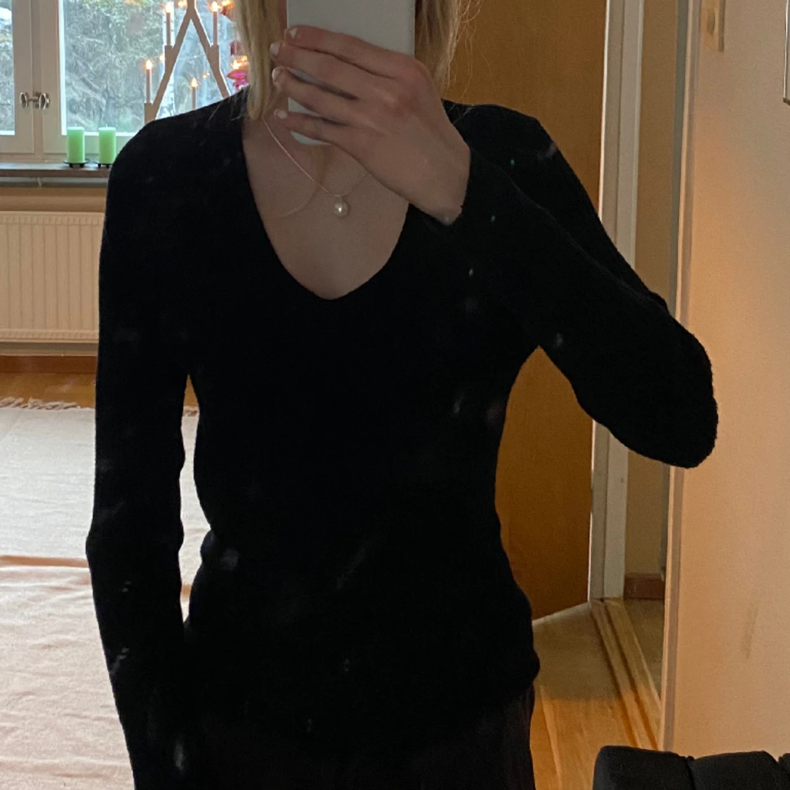 Svart långärmad - 90