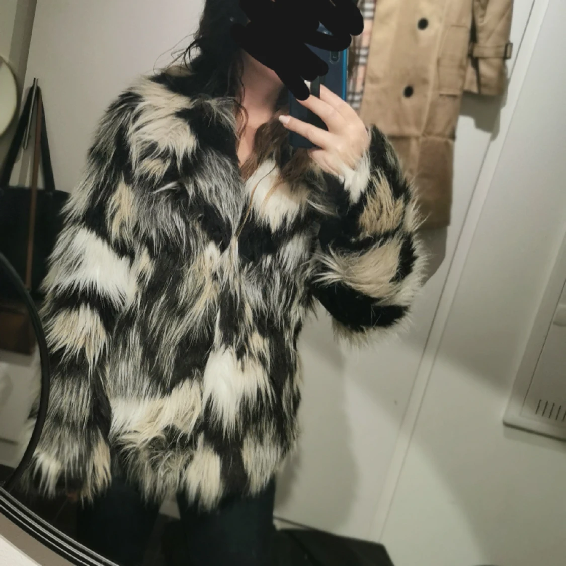 Mysig jacka fuskpäls  - 90