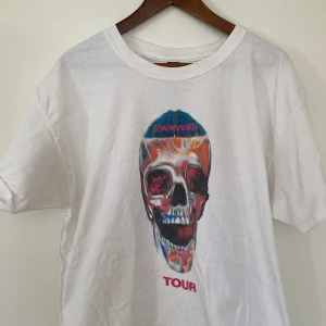 Waves Tour Tee - Waves Tour, ~sz L, fläck på magen. Går ev bort i tvätten. Fint skick i material och print. 