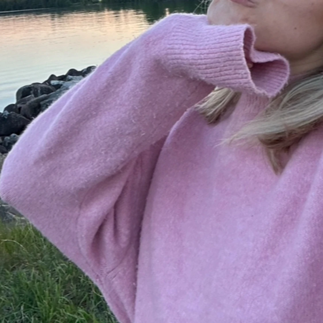 Stickad zara tröja  - 90