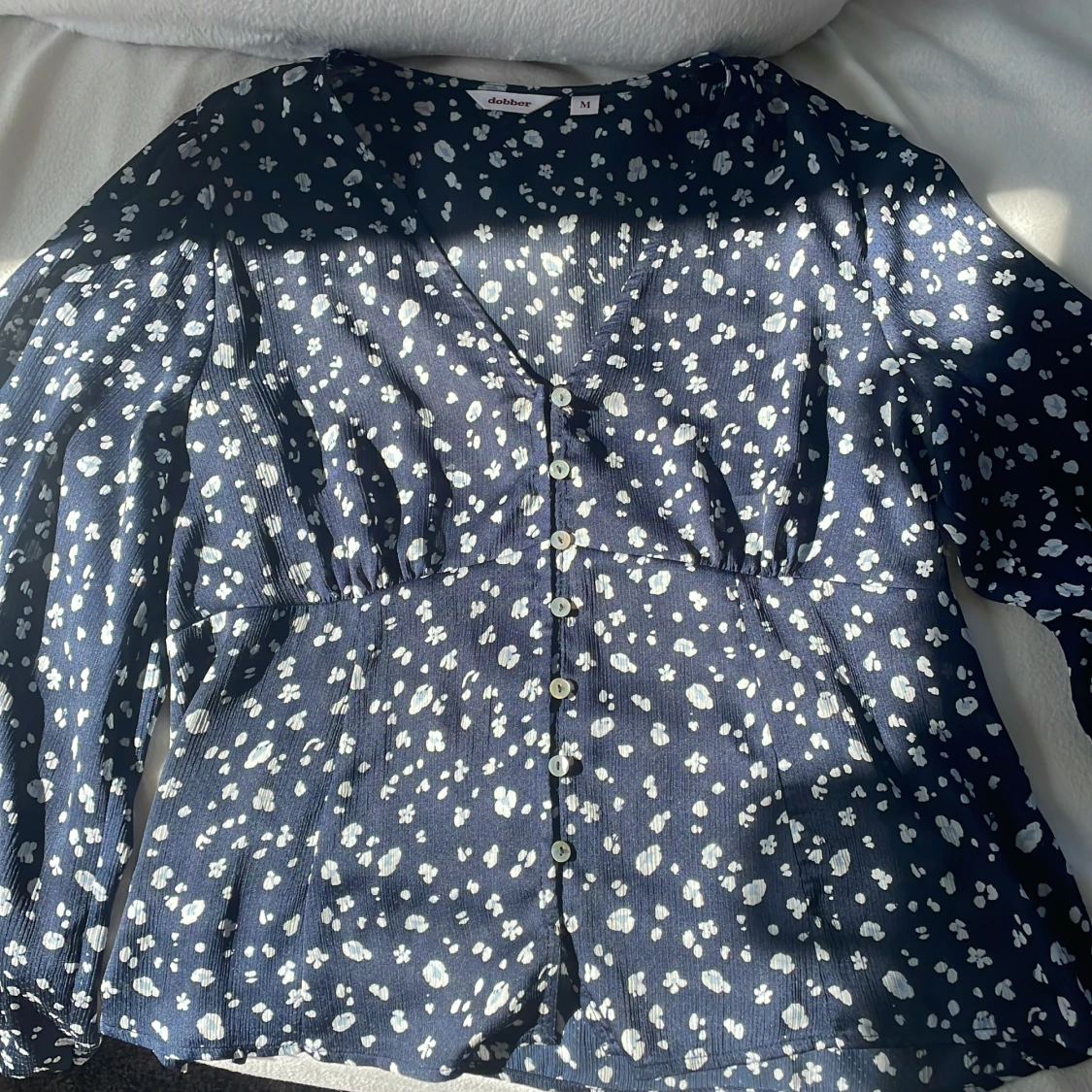 Marinblå blus - 91