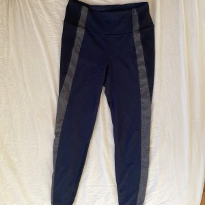 Jogging byxor  - Snygga mörk blåa och svarta jogging tajts som är perfekt till att ha när man ska till gymmet och de är lite korta i benen