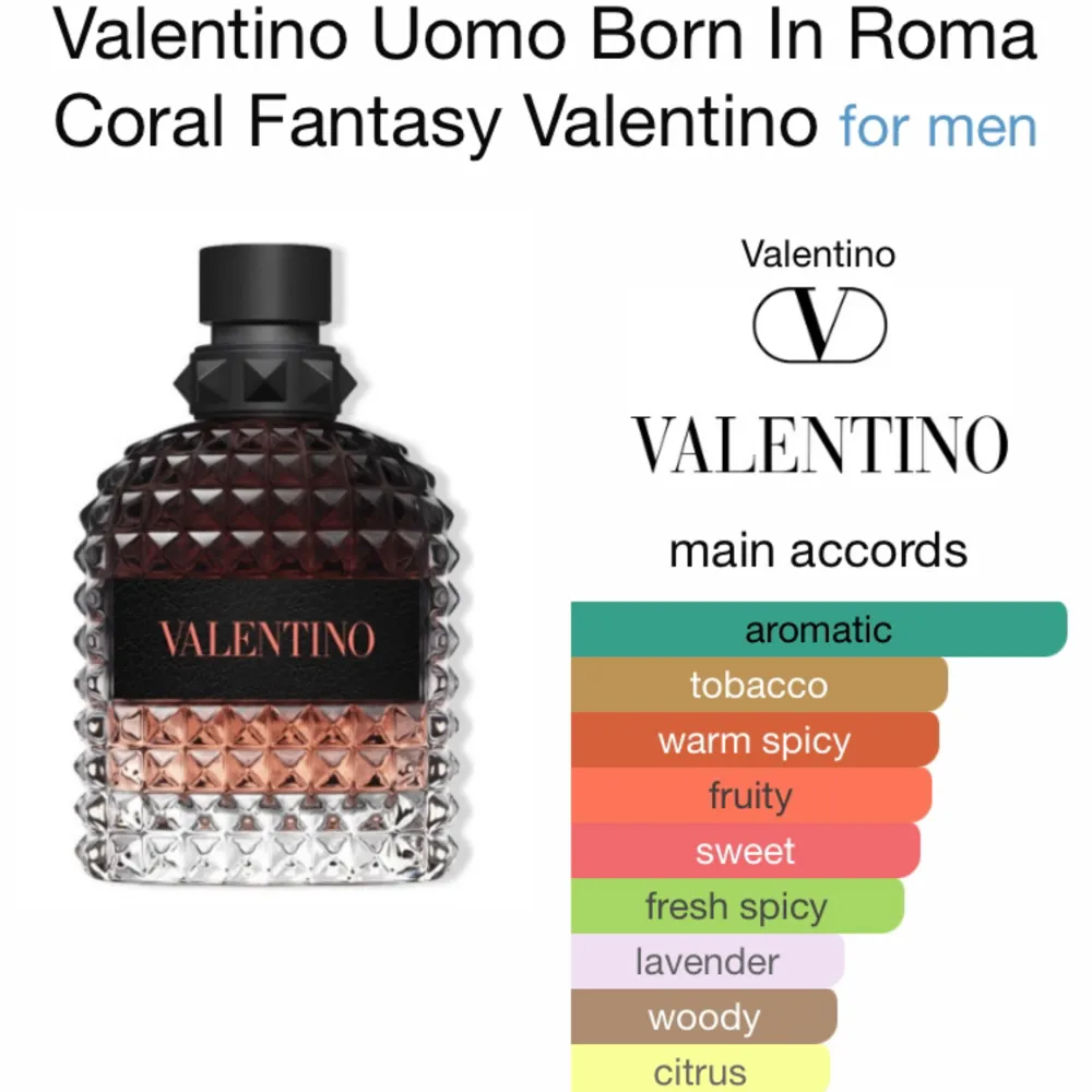 10 ML sample av Valentino Coral Fantasy. Coral Fantasy är en doft med mycket frukt, den är varm och är väldigt aromatisk av sig. Denna parfymen kan du ha året om men perfekt till våren/sommaren!. Övrigt.