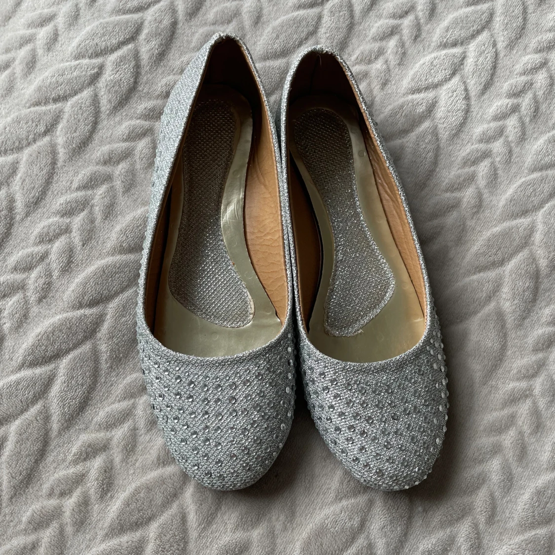 Silvriga ballerinaskor  - 90