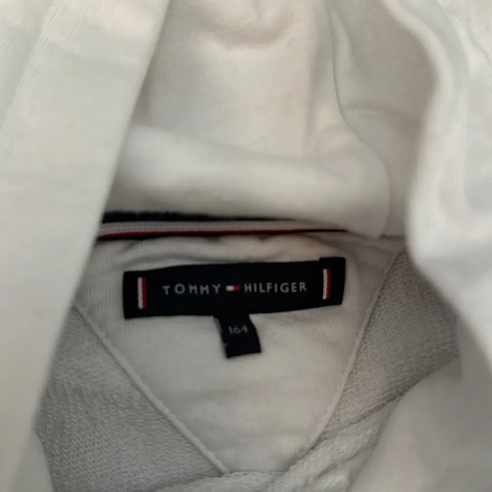 Jättefin hoodie från Tommy Hilfiger, köpt på Johnells för ca 700kr. Storlek 164, passar XXS/XS/S. Helt oanvänd.. Hoodies.