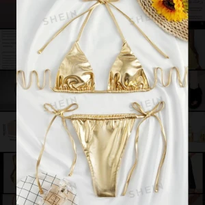 Guldbikink - Pris kan diskuteras vid snabb affär. Plagget är i nyskick dvs använd max 1 gång om ens det💖