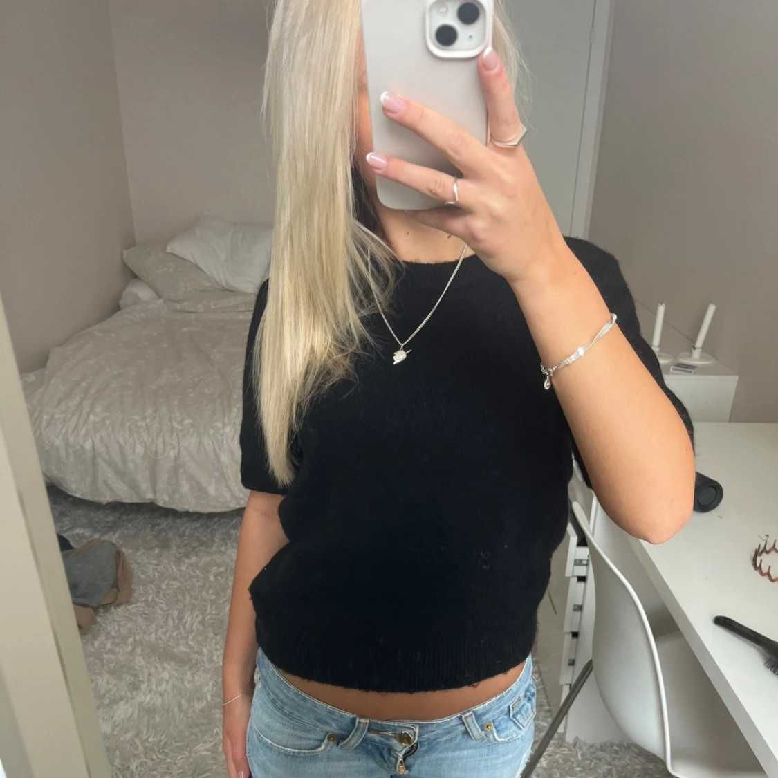 Stickad t-shirt - 90