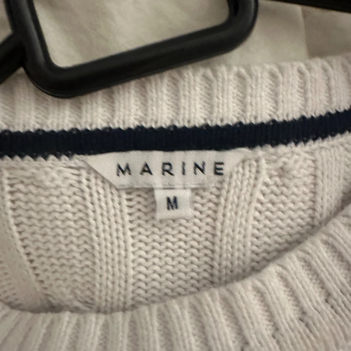 Superfin kabelstickad tröja! - 90