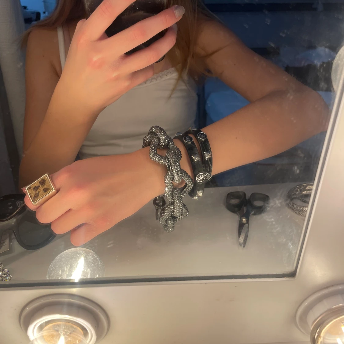 Hjärt kedje armband