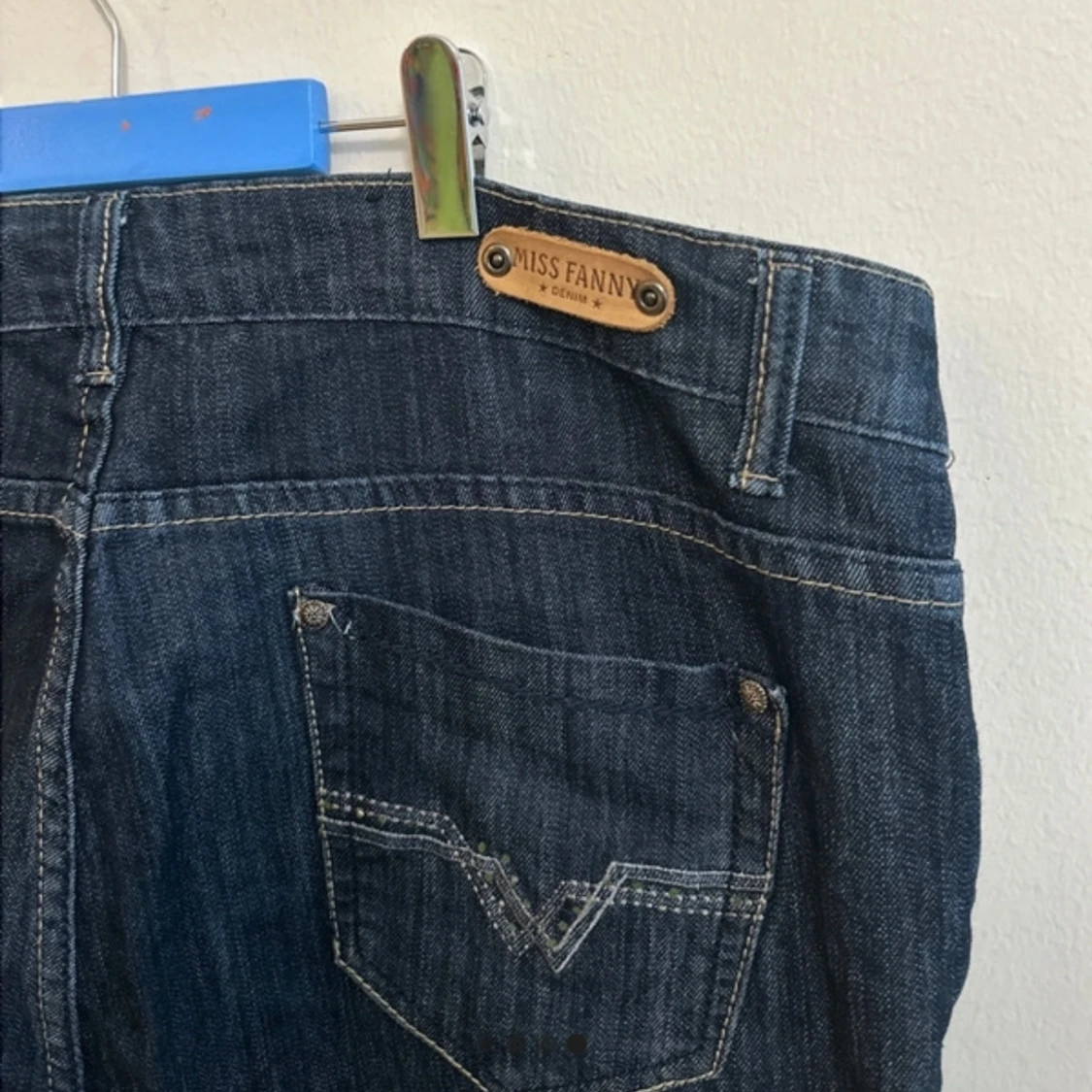 Nya jeans shorts/ 3/4 byxor  - 92