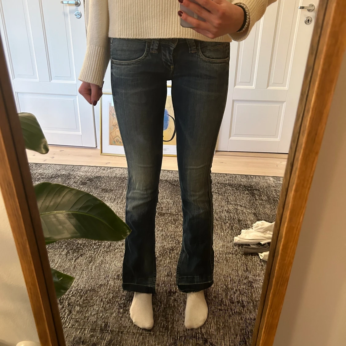 Lågmidjade jeans - 90
