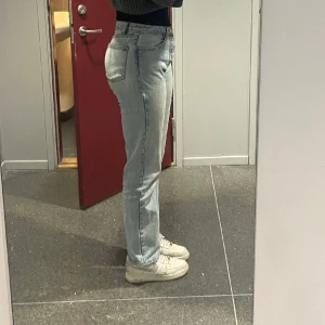 Long jeans  - Been used. I am 178 and they go a bit over the shoe 