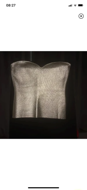 Silver topp zara - Säljer min jätte snygga topp ifrån zara, använd en gång och är då i bra skick💋💋hör av er om det behövs fler bilder eller om ni har några frågor!!!