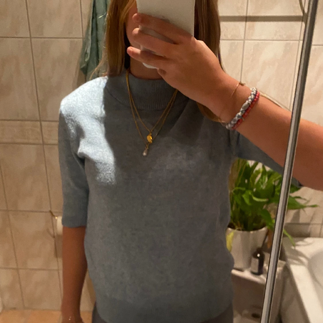 Stickad T-shirt  - 91