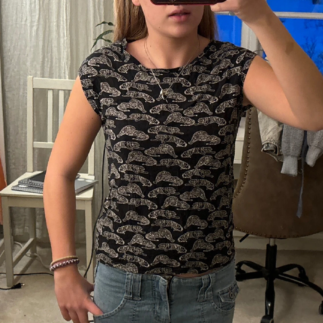 Mönstrad tshirt - 90