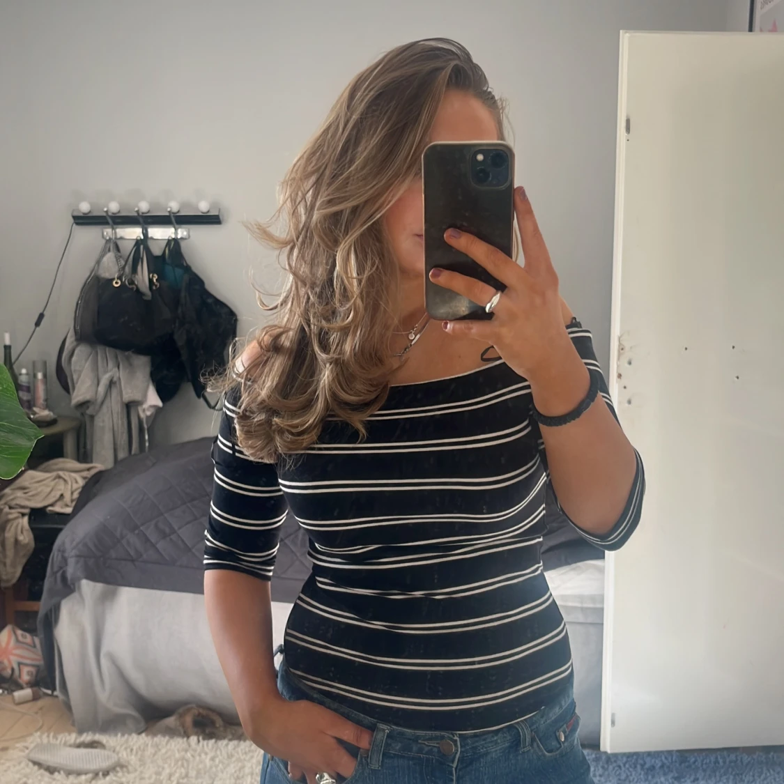 Tre kvarts ärmad body 