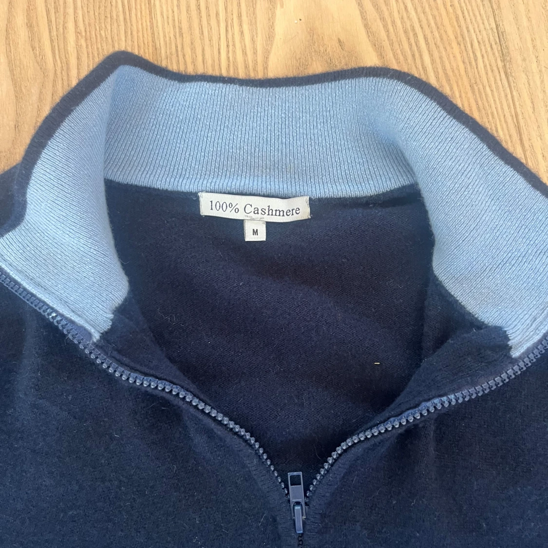 100% Kashmir zip-up - 90