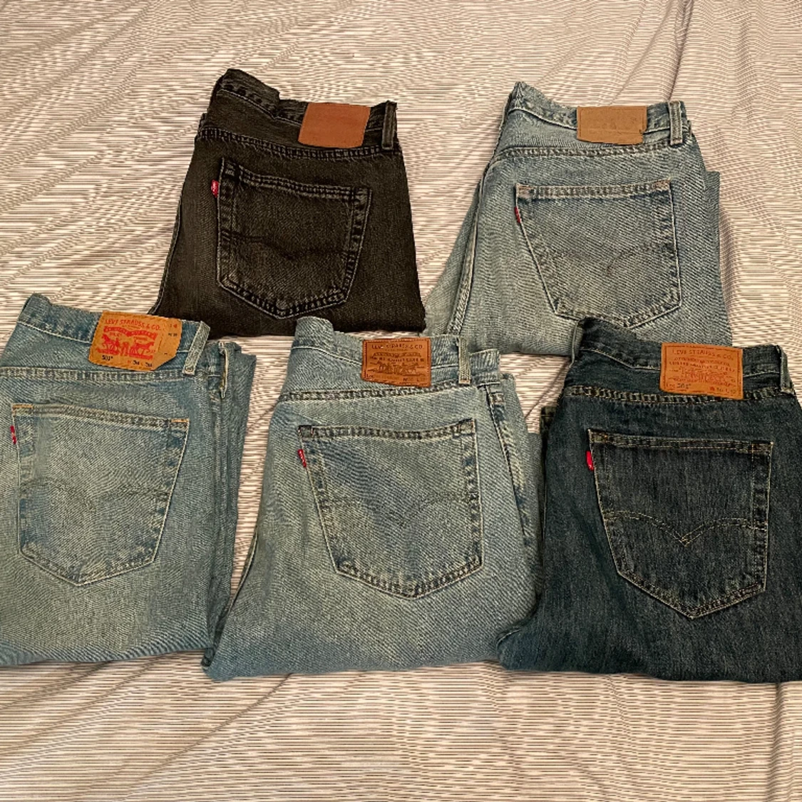 Fynd! 5 par Levis 501, 50’s Straight.