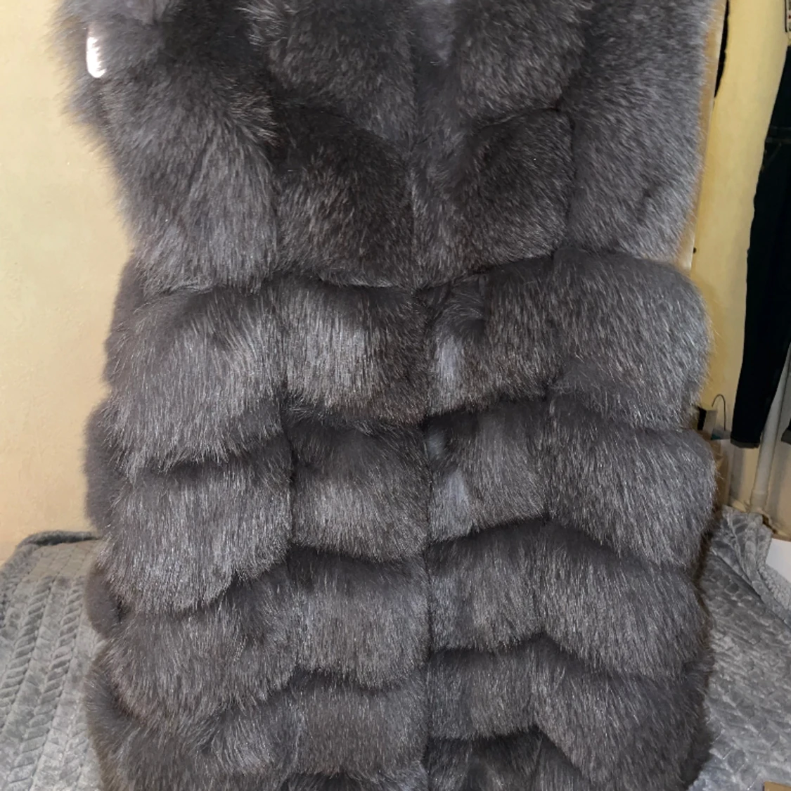 Grå kaninpäls stl 38 - 91