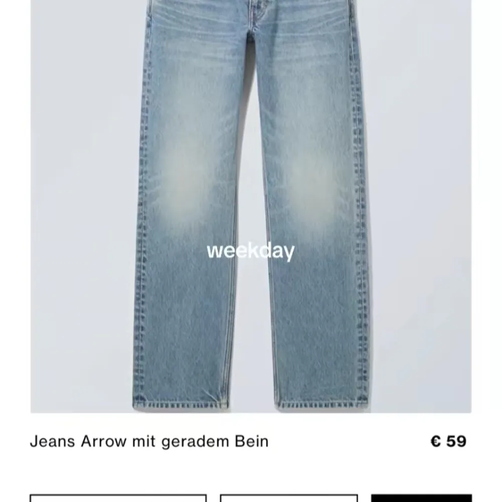 Arrow weekday jeans som ej används! Nypris 500kr☺️. Jeans & Byxor.