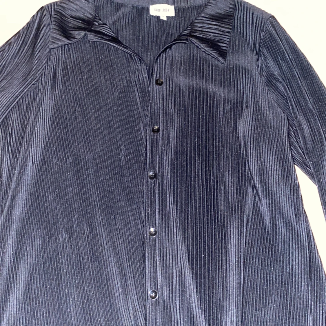 Ribbad svart shorta - 90