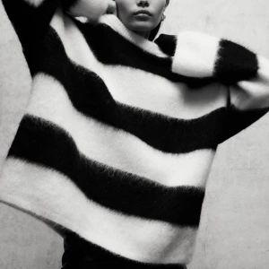 Stickad mohair tröja - Använd några gånger men ser ny ut