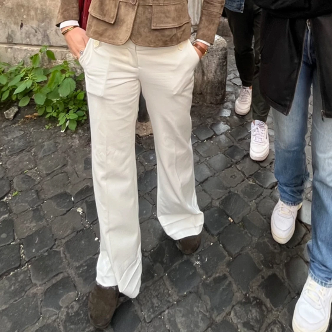 Vita kostymbyxor  - 91