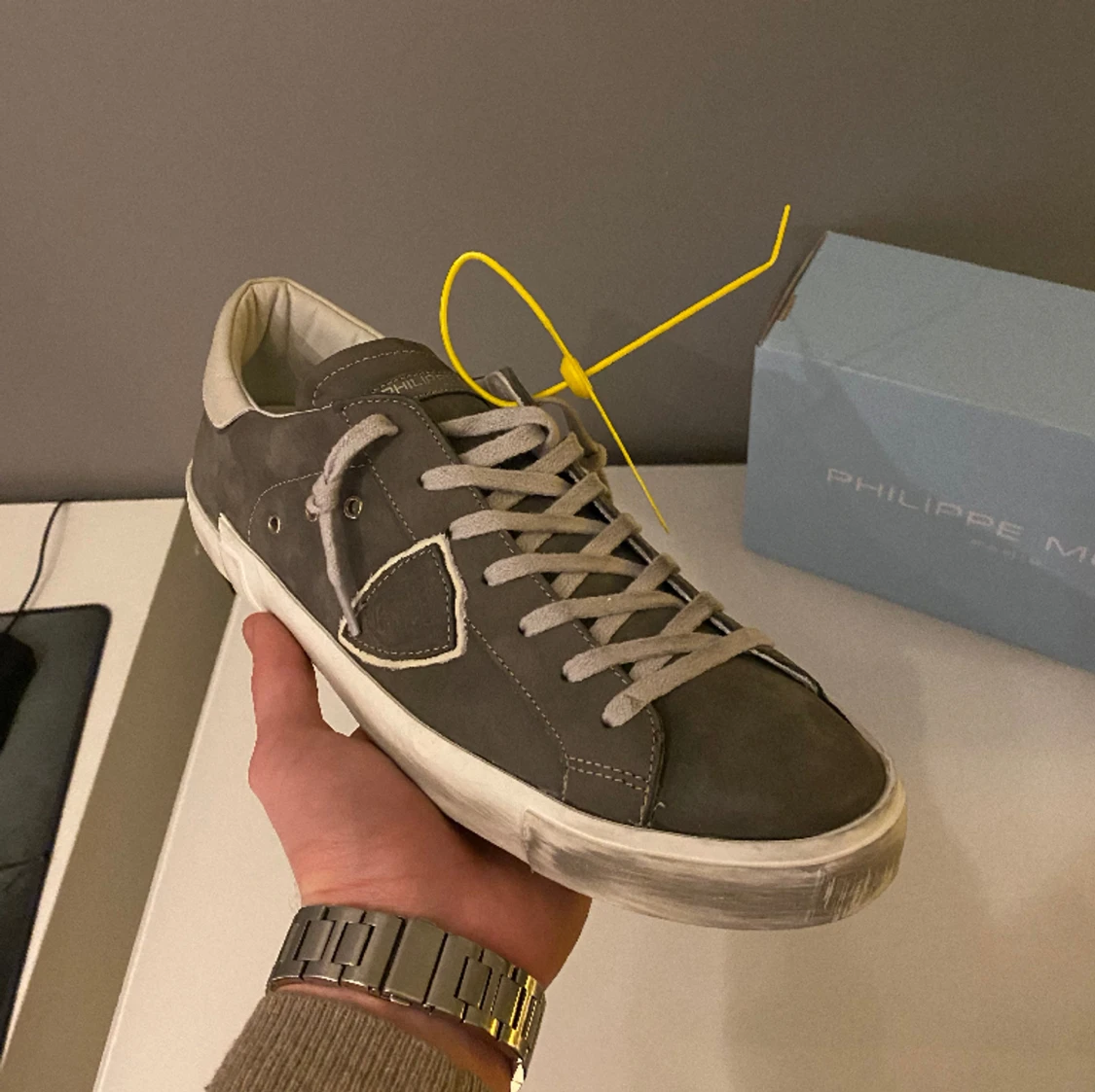 Philippe model skor grå - 90