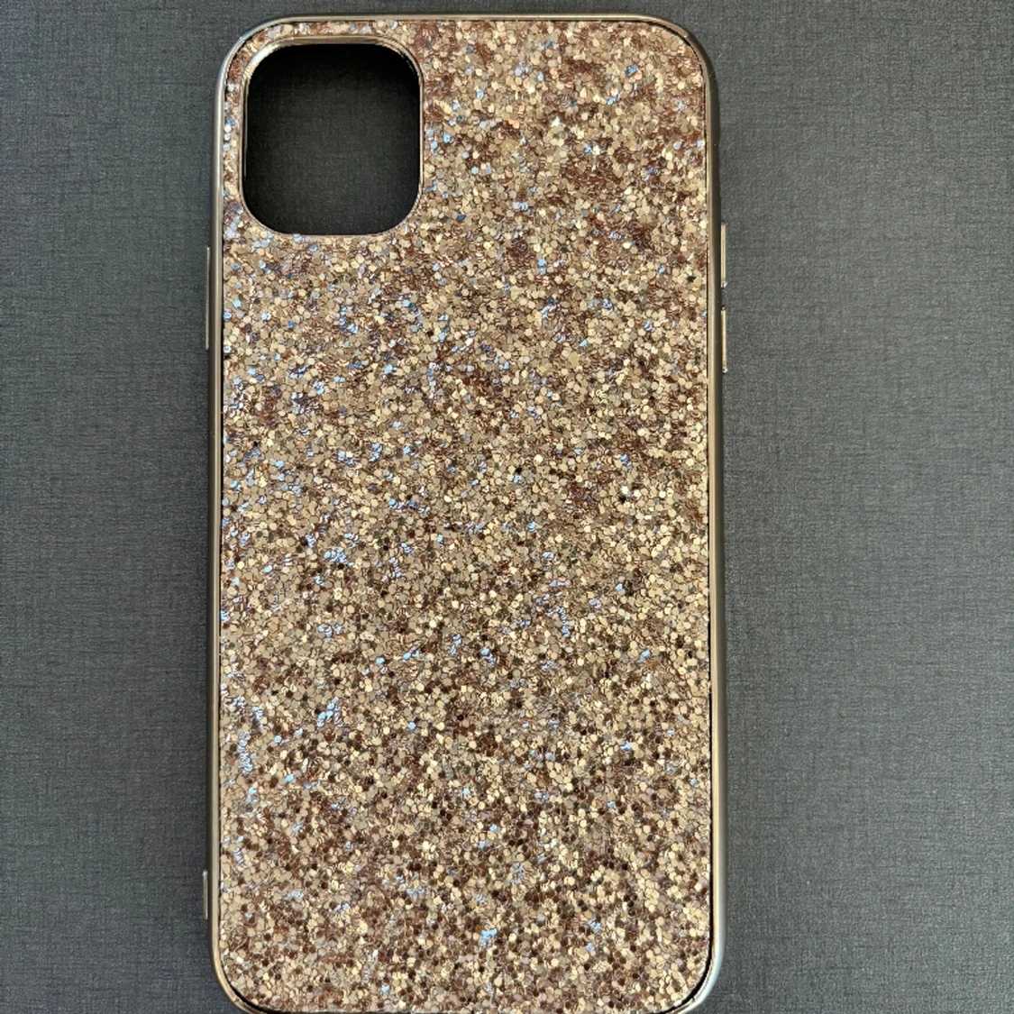iPhone 11 skal guld/glitter