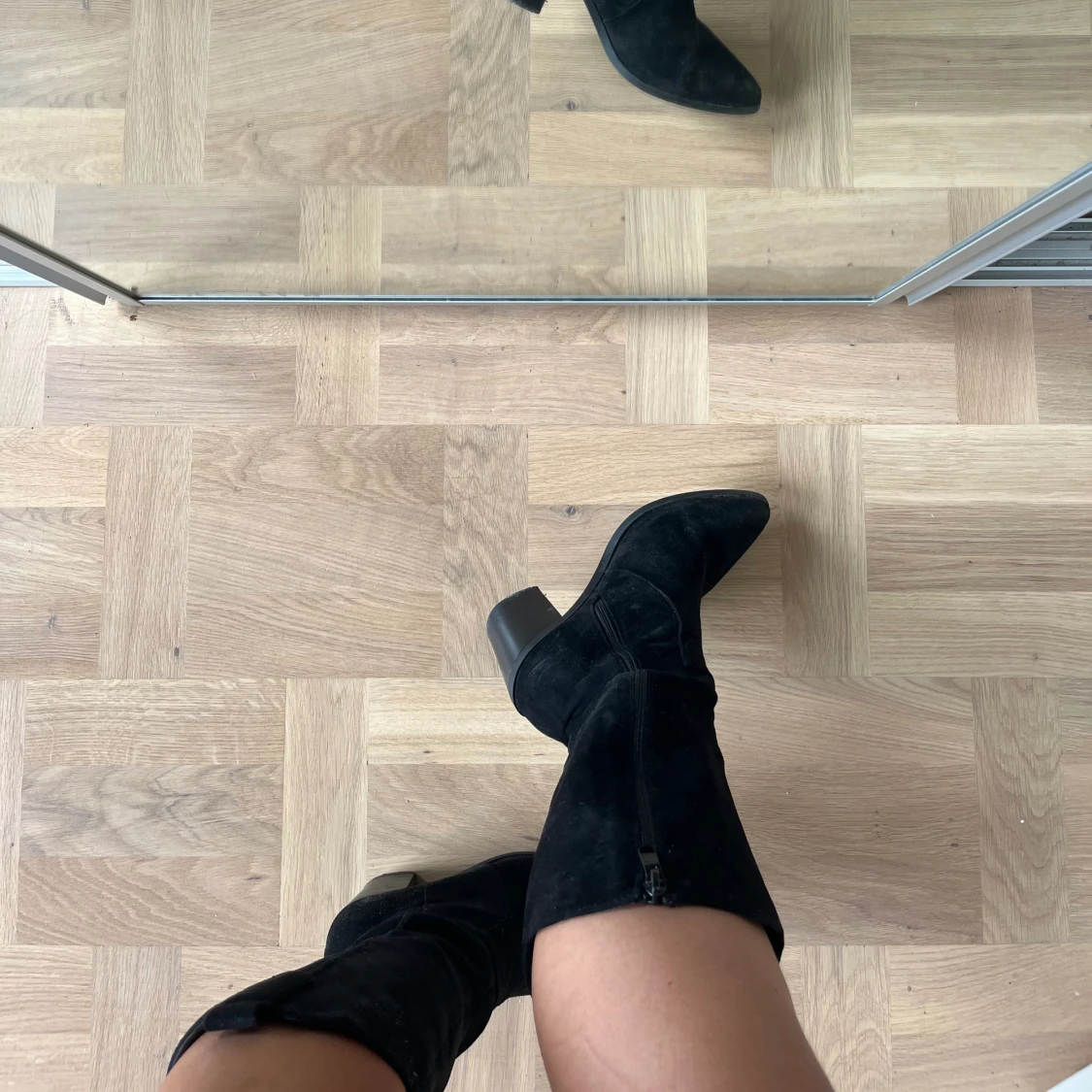 Svarta cowboy boots - 90