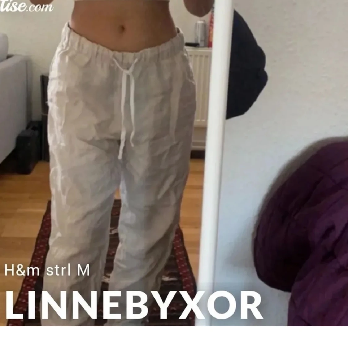 Linnebyxor Strl M h&m