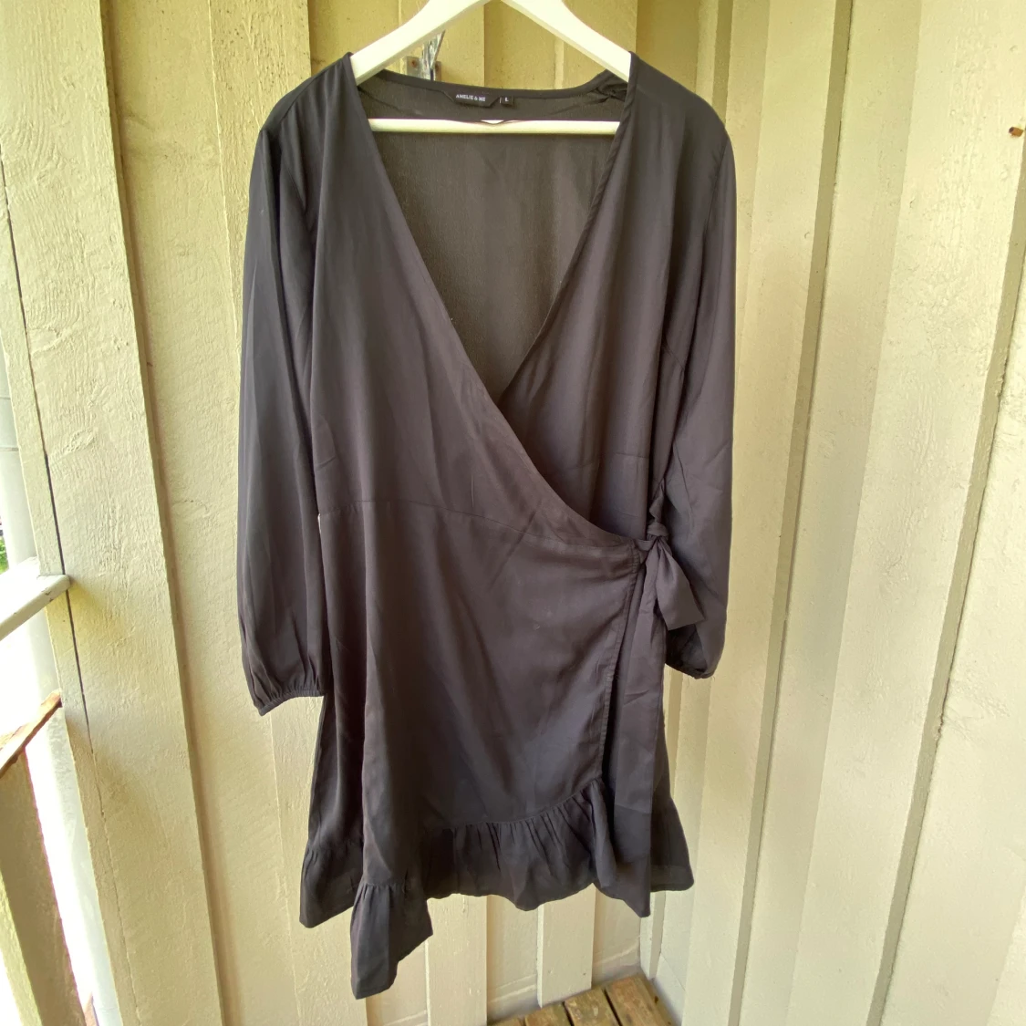 Svart omlottklänning - 90