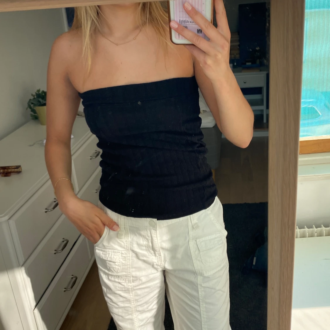 Strukturerad tubtopp 