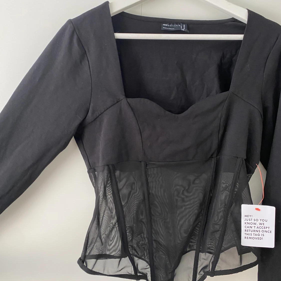 svart meshbody  - 91