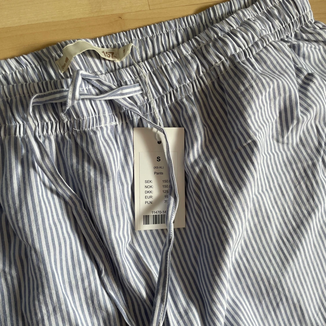 Randiga linnebyxor  - 90