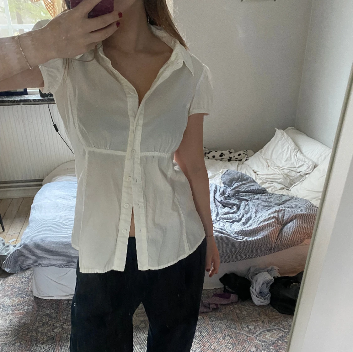 Vit så söt topp - 90