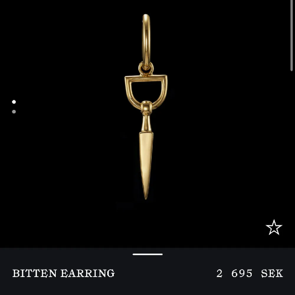 Bitten Earring - använd fåtal gånger, nypris 2695 kr. Accessoarer.