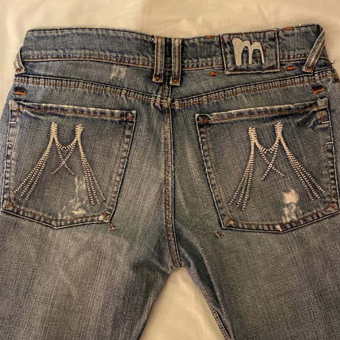 Lågmidjade bootcut jeans - 90