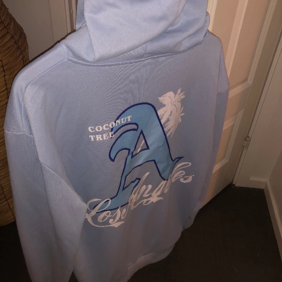 Blå LA ziphoodie  - 91