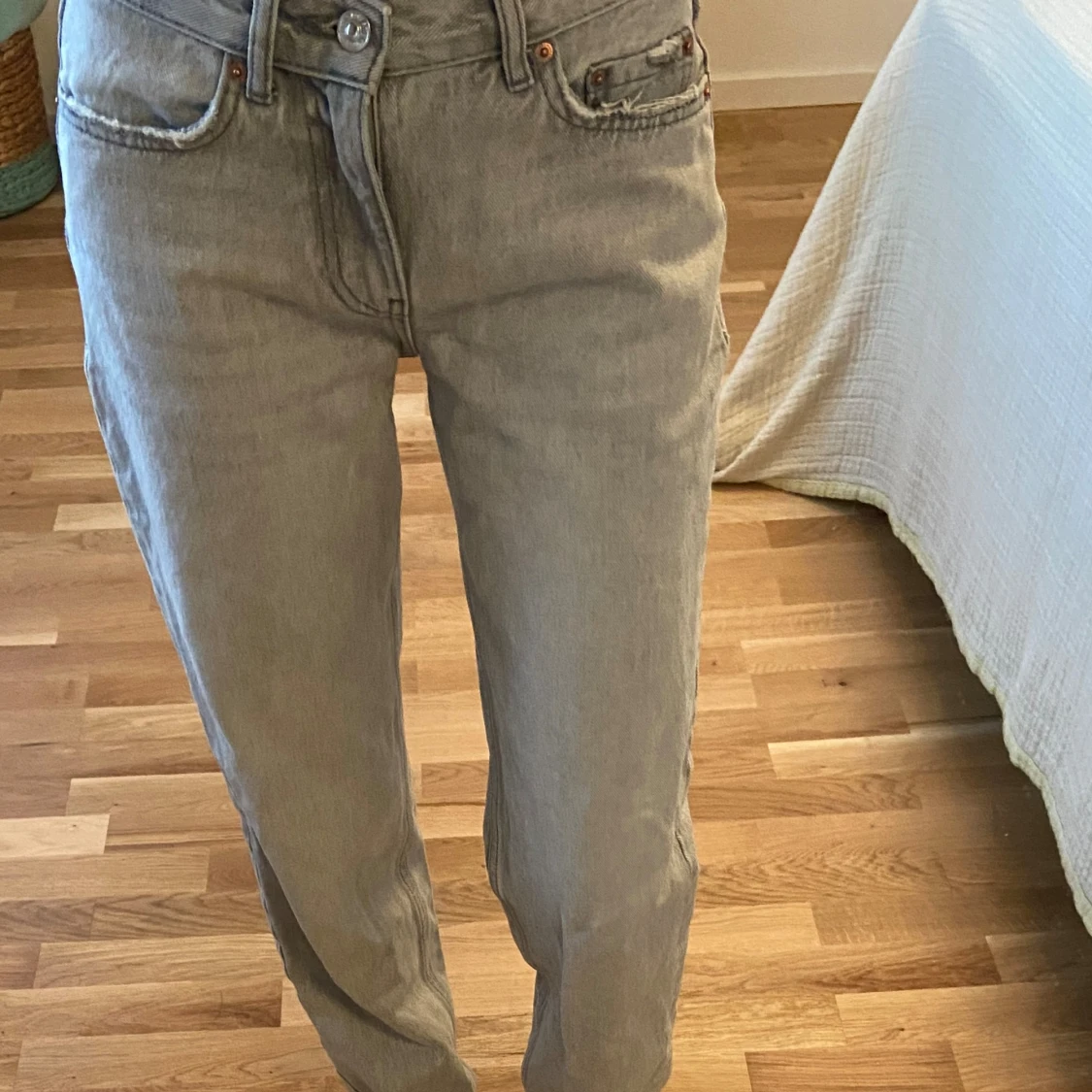 Jeans, grå