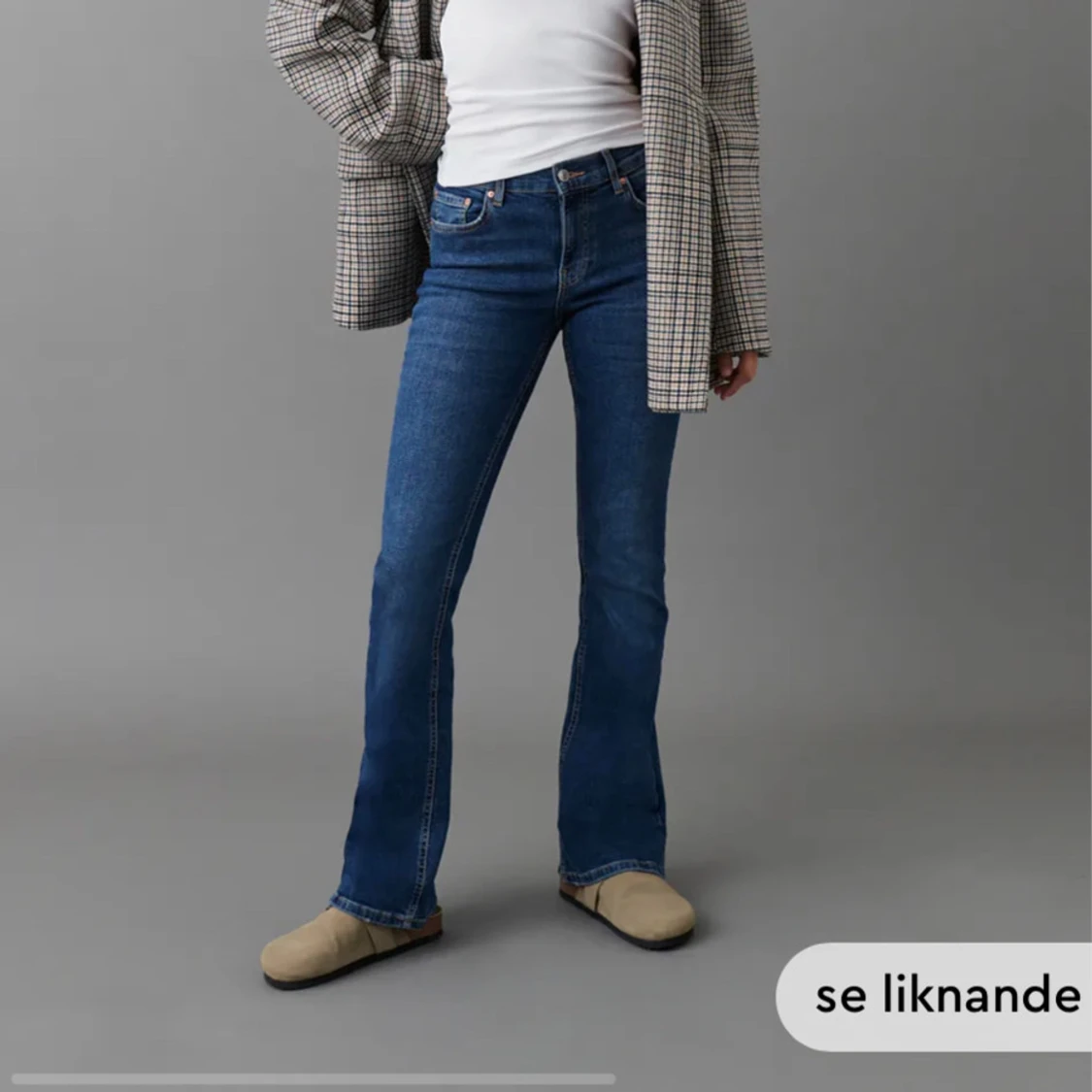 Lågmidjade Bootcut jeans  - 92