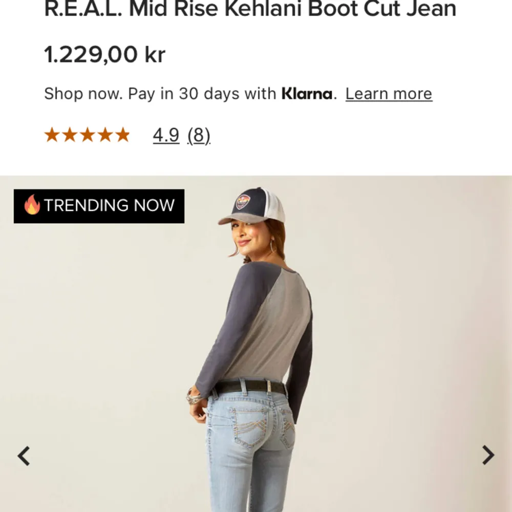 Säljer dessa Jens från Ariat, nypris är  1 229kr och är i mycket bra skick . Jeans & Byxor.