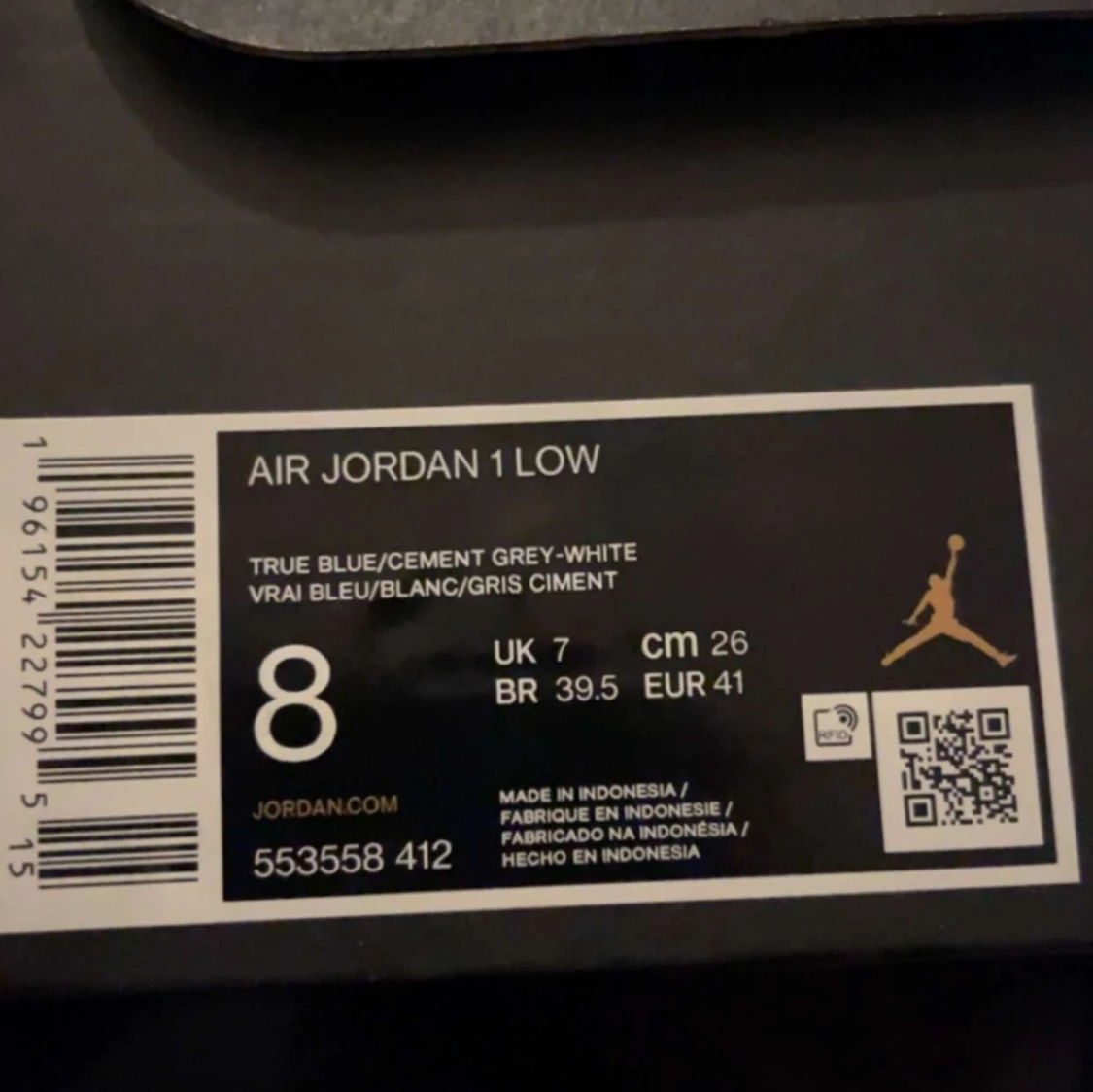 Jordan 1  True Blue/Cement  - 91