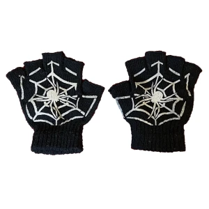 SVART FINGERLESS GLOVES - Bra skick.