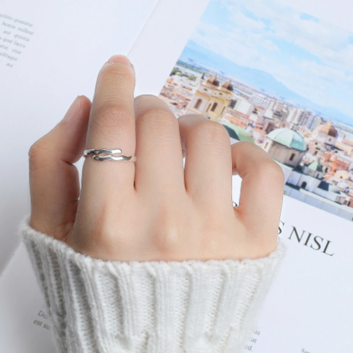 925 Silverpläterade Ring