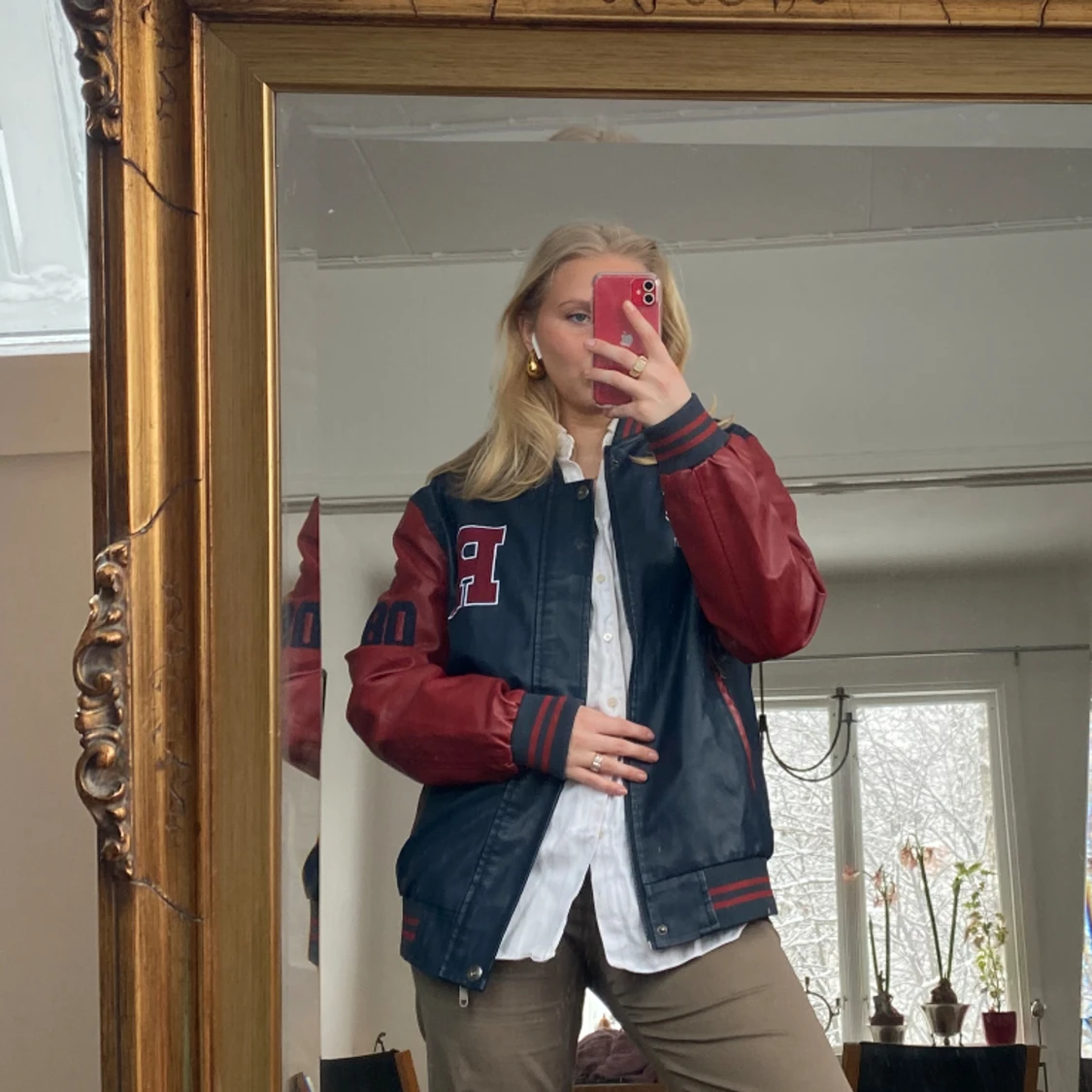 Oversize baseballjacka💓 - 90