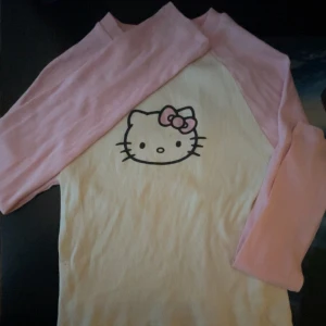 Långärmad Hello Kitty tröja  - Fick i julklapp men satt inte bra på mig. Är som ca xs-s, står på lappen 158/164 Aldrig använd, nytt skick :) Skriv innan köp !!  (Finns katt i hemmet) (Sorry för dålig bild) 🩷🩷🩷🩷