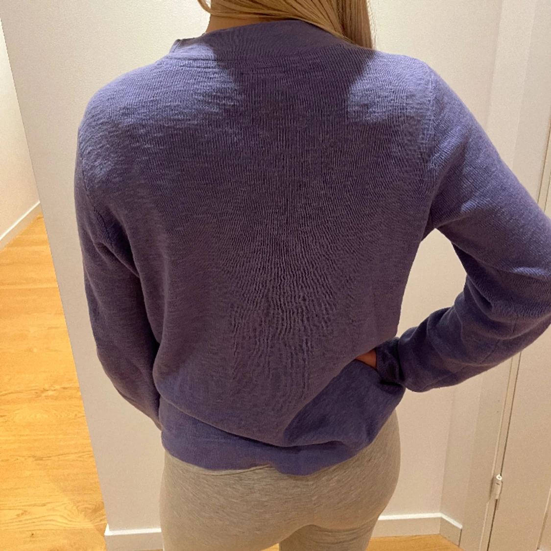 Lila långärmad tröja - 90